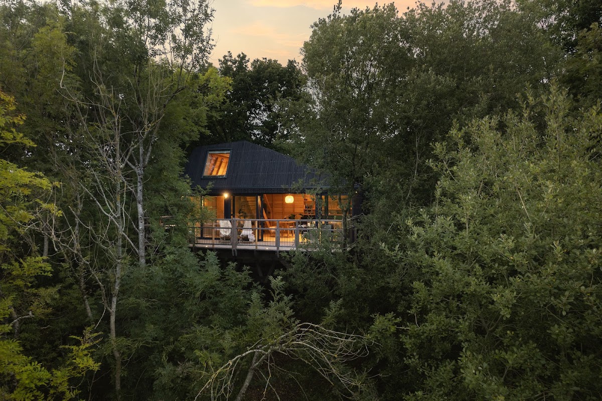 Nymetwood Treehouses — interior and exterior view 3