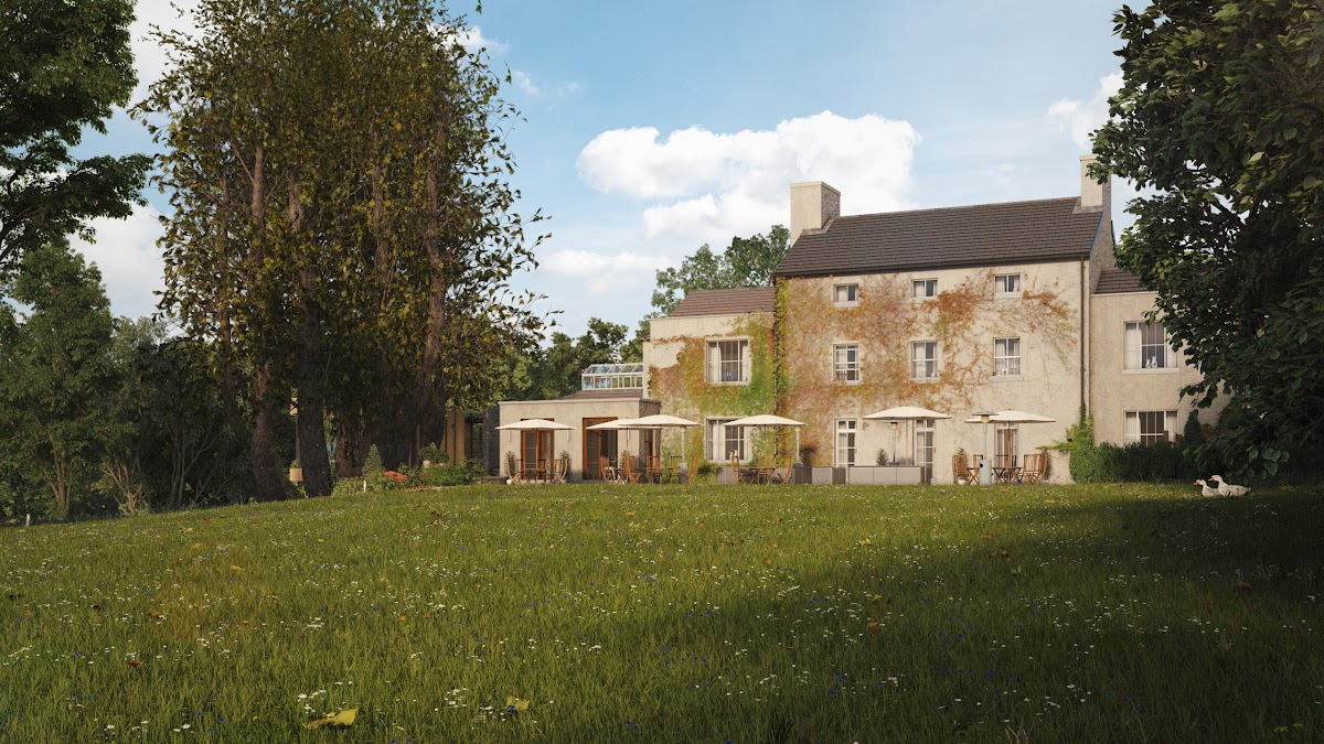 Fairyhill — interior and exterior view 3